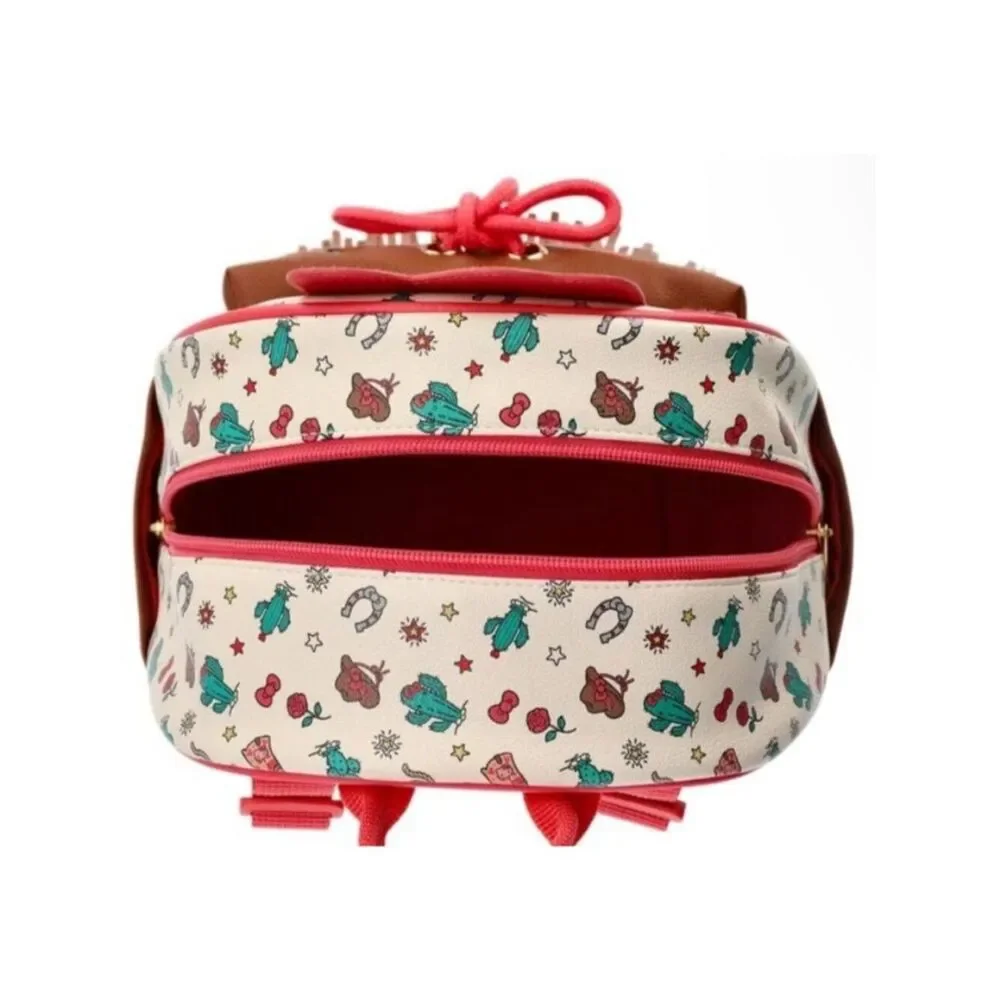 Hello Kitty Western Cowgirl Mini Backpack Fringe Bow Little Girls Toddler NWT